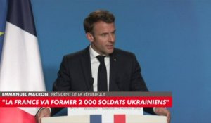 Emmanuel Macron : «La France va former 2.000 soldats ukrainiens sur notre sol»