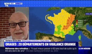 Orages: 20 départements en vigilance orange