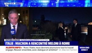 Italie: Emmanuel Macron a rencontré Giorgia Meloni