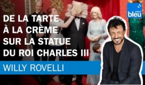 De la tarte à la crème sur la statue du roi Charles III - Le billet de Willy Rovelli