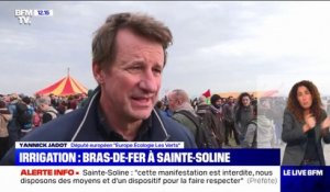 Deux-Sèvres: des manifestants rassemblés pour s'opposer au projet de "bassines" pour l'agriculture