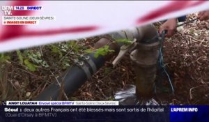 Sainte-Soline: les militants sectionnent les tuyaux autour du projet de bassine