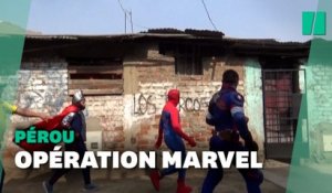 Au Pérou, ces policiers déguisés en Avengers arrêtent des trafiquants de drogue