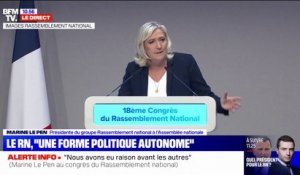 Marine Le Pen: "Ceux qui croyaient nous infliger des coups mortels ont vu leur espérance se briser"