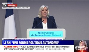 Marine Le Pen: "Nous avons réussi la mue du mouvement national"