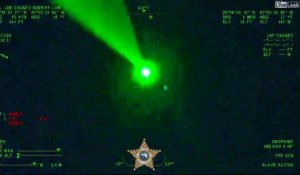 Pointer un laser sur l'hélicoptère de la police : mauvaise idée... arrestation direct