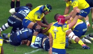 TOP 14 - Essai de Torsten VAN JAARSVELD  (AB) - ASM Clermont - Aviron Bayonnais - Saison 2022:2023