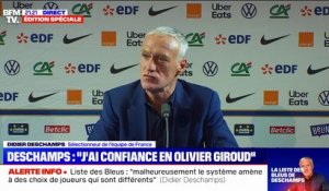 "J'ai confiance en Olivier Giroud": Didier Deschamps explique sa décision d'appeler l'attaquant du Milan AC