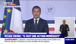 Gérald Darmanin annonce que l'Ocean Viking va accoster au port de Toulon