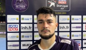 Interview maritima: Lucas Vanègue après la défaite d'Istres Provence Handball contre Chartres