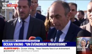 "Un événement gravissime et historique": Éric Zemmour donne une conférence de presse à Toulon où a accosté l'Ocean Viking