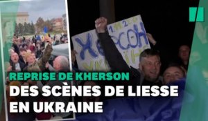 Après la reprise de Kherson, des scènes de liesse en Ukraine