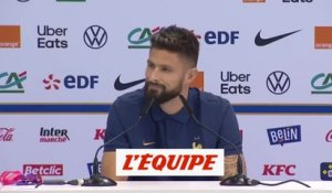 Giroud : « Une grande fierté de disputer ma troisième Coupe du monde » - Foot - CM 2022 - Bleus