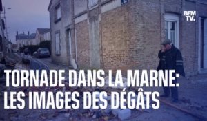 Les images des dégâts provoqués par une tornade dans la Marne