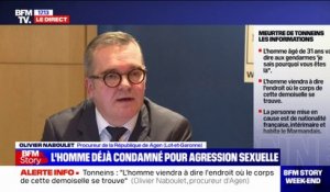 Adolescente retrouvée morte à Tonneins: "L'audition du mis en cause est en cours", affirme Olivier Naboulet, procureur d'Agen