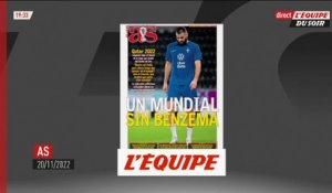 Revue de presse : « Choc en France » après le forfait de Karim Benzema - Foot - CM 2022 - Bleus