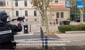 Un exercice attentat à Montpellier.