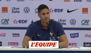 Varane : «On reste dans notre rôle et on est actifs» - Foot - CM 2022 - Bleus
