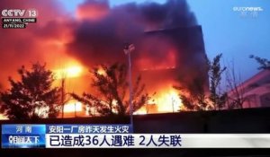 Chine : l'incendie d'une usine fait 38 morts
