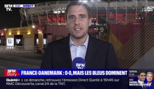 France-Danemark: 0-0 à la mi-temps, des occasions mais pas de but pour les Bleus