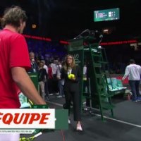 le final du double Italie - Canada - Tennis - Coupe Davis