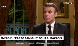 Énergie : «Pas de panique» pour Emmanuel Macron