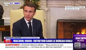 Emmanuel Macron affirme que la France et les États-Unis doivent "synchroniser leurs actions"