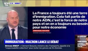 Immigration: Emmanuel Macron défend "une politique de fermeté et d'humanité" dans le Parisien/Aujourd'hui en France
