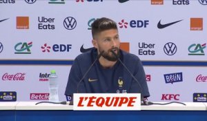 Giroud sur Mbappé : «On prend beaucoup de plaisir à évoluer ensemble» - Foot - CM 2022 - Bleus