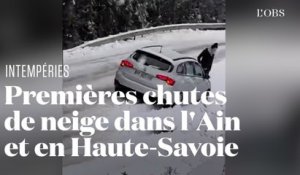 La neige et le verglas perturbent la circulation en Haute-Savoie et dans l'Ain