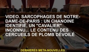 Video.sarcophagi de Notre-Dame-de-Paris: un canon identifié, un "cavalier" inconnu ... le contenu de