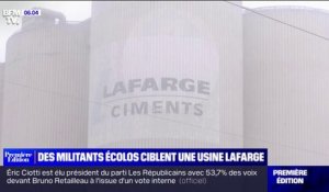 Des militants écologistes ciblent une usine Lafarge des Bouches-du-Rhône pour dénoncer la pollution atmosphérique