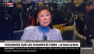 Après les violences de ce week-end, la Maire du 8e arrondissement de Paris craint "une guerre civile, mercredi soir, sur les Champs-Elysées après le match France/Maroc"