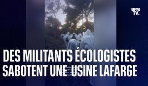 Des manifestants s’introduisent sur le site d’une usine Lafarge et provoquent d’importants dégâts