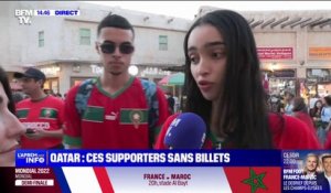 À Doha, de nombreux supporters marocains n'ont pas trouvé de billet pour aller voir le match contre la France