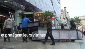 France-Maroc : des commerçants des Champs-Elysées se barricadent avant le match