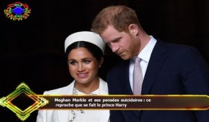 Meghan Markle et ses pensées suicidaires : ce  reproche que se fait le prince Harry