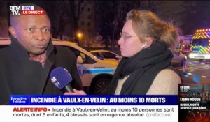 "J'ai des larmes quand je pense à ces victimes": un habitant du quartier où s'est déclenché un incendie à Vaulx-en-Velin témoigne sur BFMTV