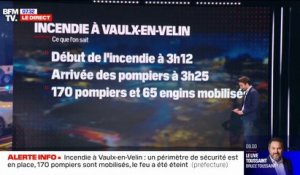 Incendie à Vaulx-en-Velin: ce que l'on sait à 7h30
