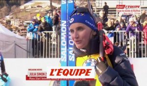 Simon : « C'est quand même un podium à la maison » - Biathlon - CM (F)