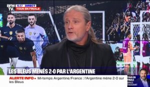 "Je suis dégoûté!": la réaction de l'ex-international français, Emmanuel Petit, après la première mi-temps de la finale France-Argentine