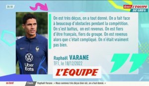 Varane : «Très fier» - Foot - CM 2022 - Bleus
