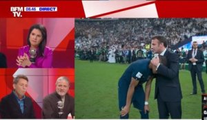 Daniel Riolo tacle Emmanuel Macron sur songeste de consolation envers Mbappé après la défaite des...