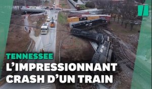 Dans le Tennessee, le crash impressionnant d'un train