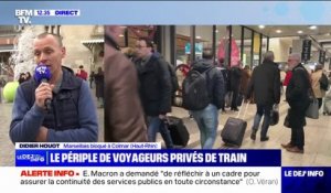 Grève SNCF: "Ce n'est plus des vacances mais des jours de galère", témoigne ce Marseillais bloqué à Colmar