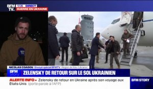 Volodymyr Zelensky de retour sur le sol ukrainien après son voyage aux États-Unis et en Pologne