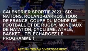 Calendrier sportif 2023: Six Nations, Roland-Garros, Tour de France, Coupe du monde de football et d