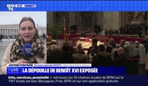 Les fidèles affluent sur la place Saint-Pierre pour voir la dépouille de Benoît XVI
