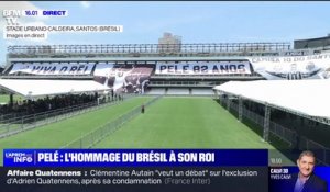 Pelé: l'heure du recueillement au stade de Santos