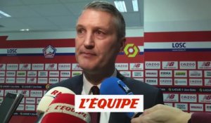 Létang : « Une énorme déception » - Foot - L1 - Lille